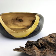 Ręcznie toczona misa z orzecha – Carbon & Wood – Design