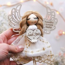 Mały aniołek dla dziewczynki - prezent komunijny | Pamiątka Komunii