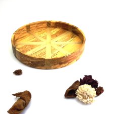 Unikatowa patera z buka i olchy –  Rękodzieło na stół