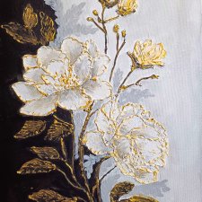 EKSKLUZYWNA DEKORACJA GLAMOUR - OBRAZ STRUKTURALNY Z TEKSTURĄ 3D "ESENCJA ELEGANCJI"