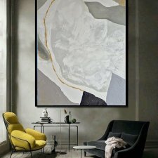 duży obraz do salonu złota nić marmuru