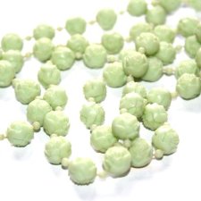 MIĘTOWE kuleczki  retro DŁUGIE KORALE VINTAGE