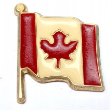 KANADA LIŚĆ metalowy magnes flaga