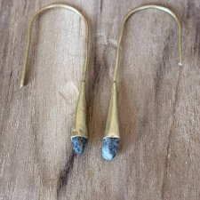 Kolczyki minimalistyczne młotkowane