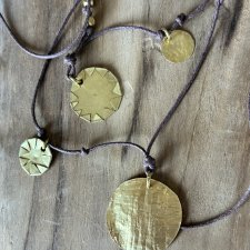 Naszyjnik wyplątany regulowany minimalistyczny