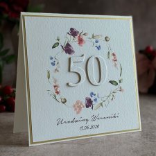 Personalizowana kartka na 50 urodziny, BH 70