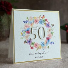 Personalizowana kartka na 50 urodziny, BH 70