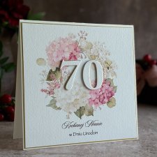 Personalizowana kartka na 70 urodziny, BH 75