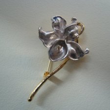 BROSZKA FIOLETOWY KWIAT