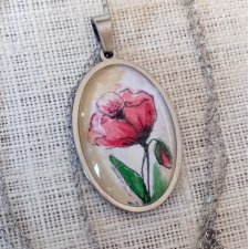 Naszyjnik -kwiat maku