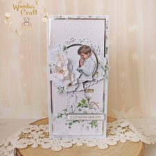 Kartka komunijna, Pamiątka Pierwszej Komunii, prezent "Bright 1" GOTOWA