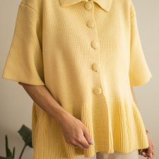 Żółta bluzka dzianinowa