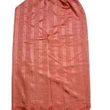 Łososiowa VINTAGE zasłona na taśmie 140x168 cm połysk