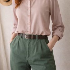 Pastelowa koszula pudrowy róż