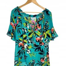 WALLIS luźna bluzka damska hiszpanka 38 M