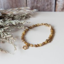 Bransoletka PAWSY - topaz i łapka