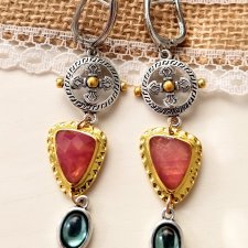 Długie vintage kolczyki