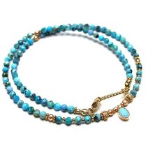 Opal niebieski /17.07.25/ choker - Szlachetna kolekcja