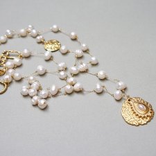 Sautoir /white pearls/ 2025-06/ - naszyjnik