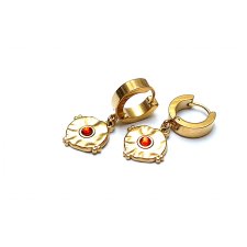 Alloys Collection Coins /Red grappa/ - kolczyki