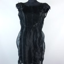 Religion koktajlowa sukienka mini organza / M