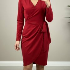 Sukienka w kolorze wina (Vw, Vk)