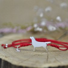 Labrador retriever - bransoletka z psem - srebro 925