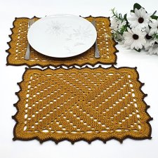 Podkładki prostokątne pod talerz