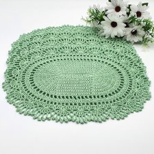 Zielone podkładki pod talerz