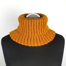 Szydełkowy komin na szyję