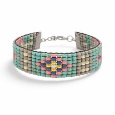 Bransoletka koralikowa w stylu Boho – Kolory Ziemi i Nieba