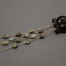 klipsy sutasz z onyksami i turkusami