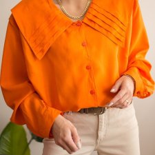 Pomarańczowa koszula vintage 48/50