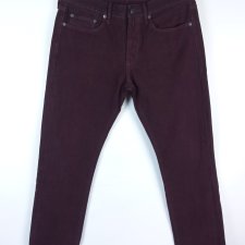 GAP slim spodnie dżins burgund / 32x30