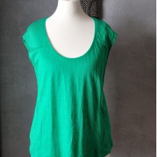 Top lniany len letni zielony XS S