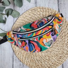 Nerka damska kolorowa abstrakcja