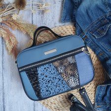 Torebka box niebieski