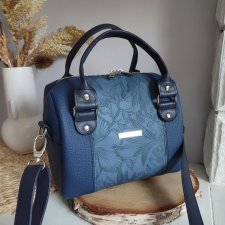 Torebka kuferek granat