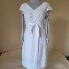 Sukienka len/bawełna rozmiar 36