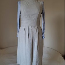 Sukienka len/bawełna rozmiar 36