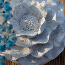 Świeca sojowa o zapachu Green Tea w pojemniku z gipsu polimerowego