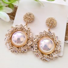 Bogate kolczyki z perłą