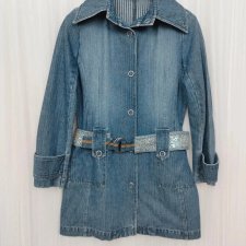 Minus rewelacja sukienka vintage jeans denim 40 L