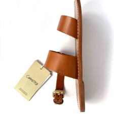 nowe skórzane sandały karmelowe Mango Kids 31