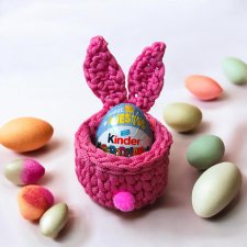 Koszyczek na jajeczko Kinder niespodziankę Wielkanoc