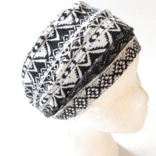 SZEROKA  opaska na głowę aztec print rozm. M/L