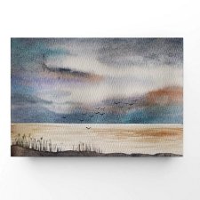 Nad morzem  -  akwarela