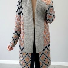 Foglie Rosse włoski sweter (A, Vw)