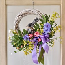 Wianek wielkanocny królik