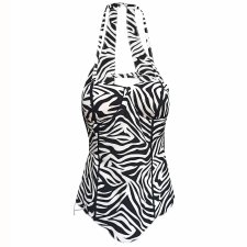 Bluzka zebra wiązana na plecach